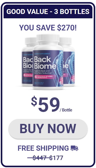 BackBiome 3 Bottle Price